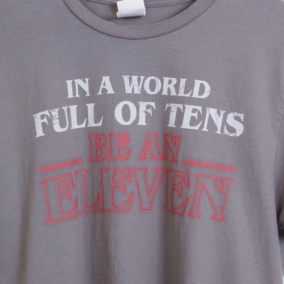 Stranger Things Shirt Mens Medium Be An Eleven Tee - Picture 3 of 4
